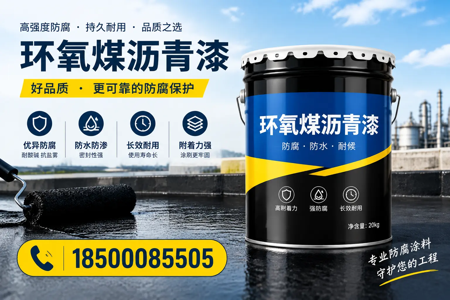 选择环氧煤沥青漆的五大理由,海东客户必知